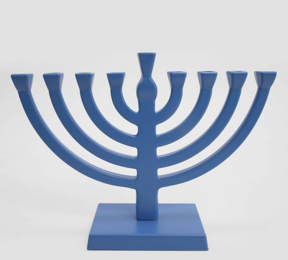 Spritz Aluminum Hannukah Menorah