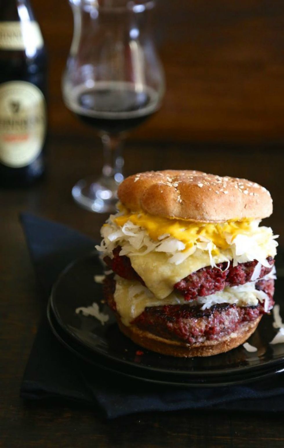 St. Paddy\u2019s Corned Beef Burgers With Irish Cheddar Cheese corned beef recipes