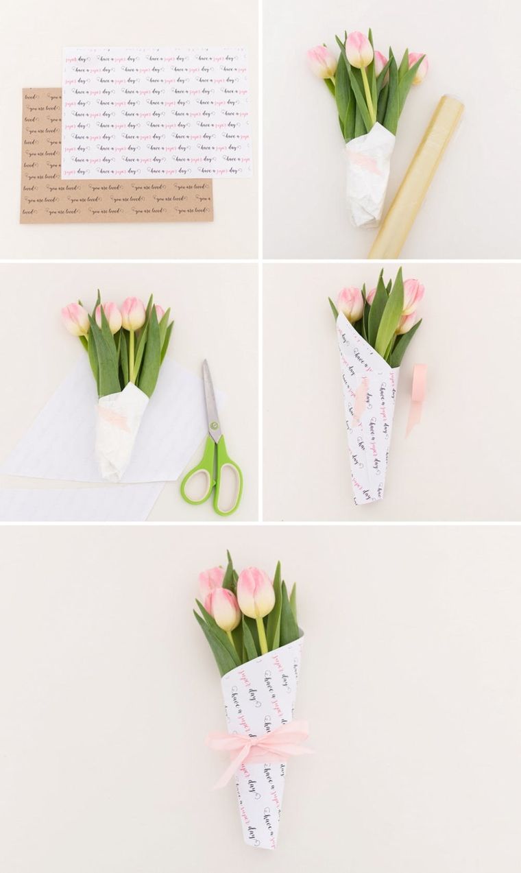 How to Wrap a Wedding Bouquet with Ribbon Step-By-Step