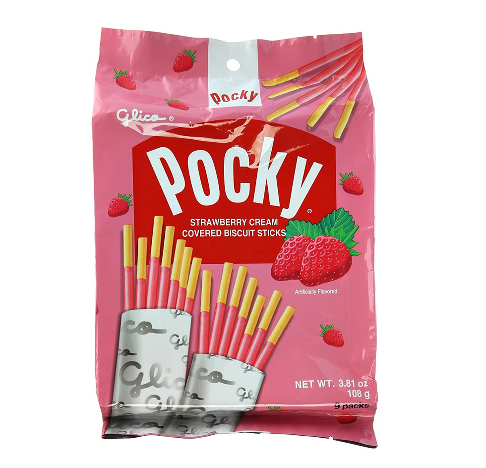 Strawberry Cream Pocky Sticks