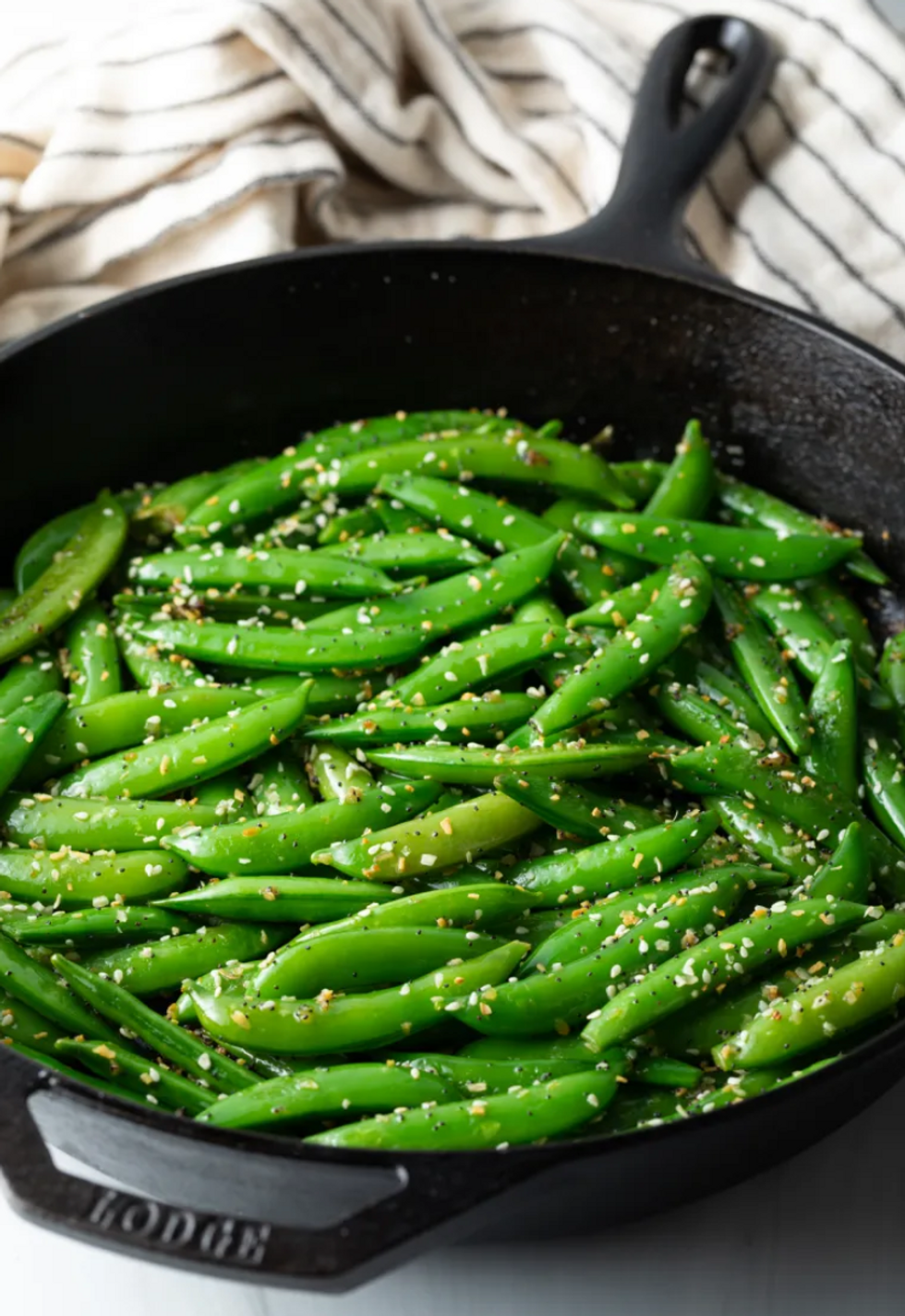 sugar snap pea stir fry