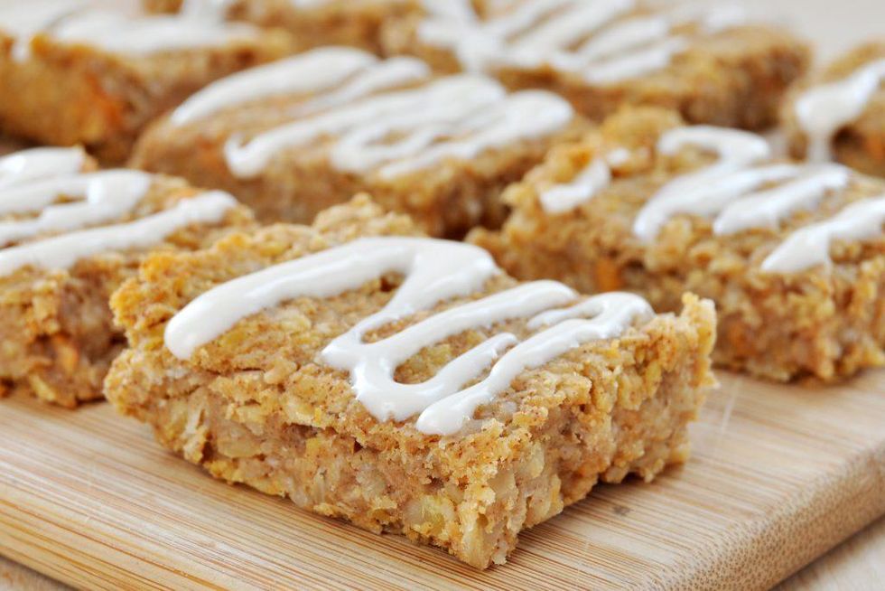 Sweet Potato Snack Bars + Cream Cheese Frosting