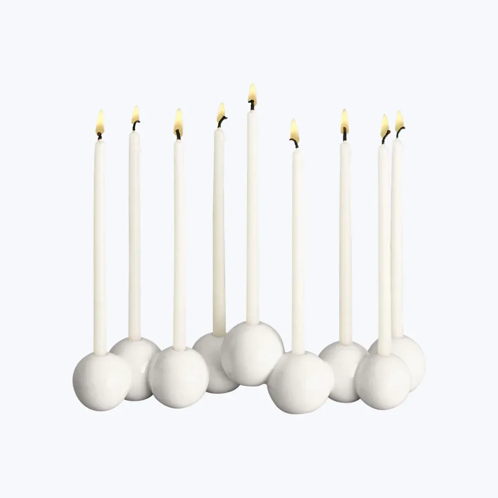 Tchotchke Bubble Ceramic Menorah