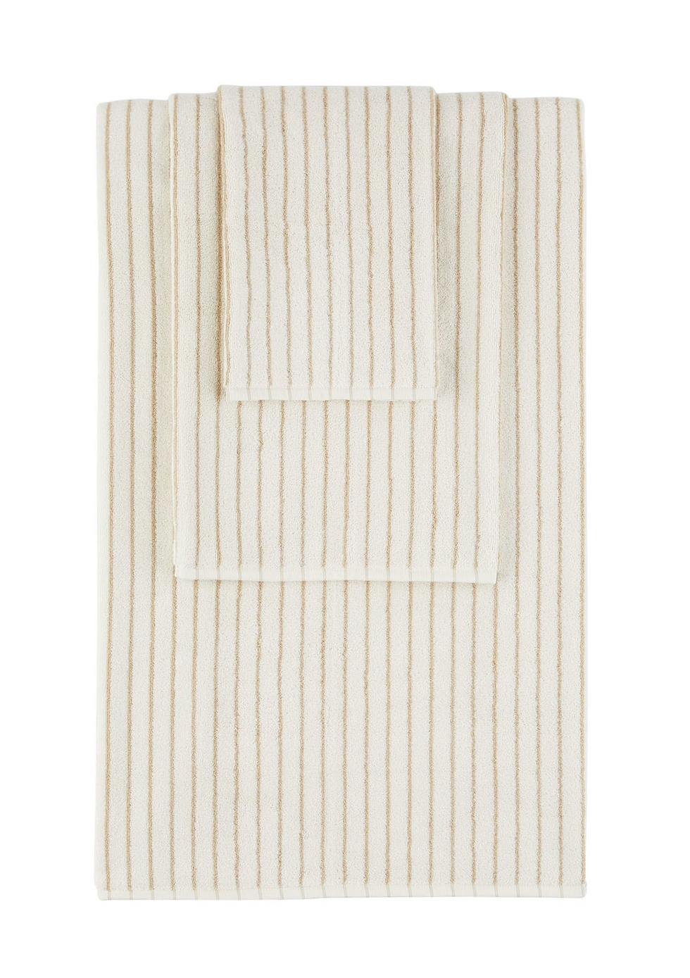 Tekla Off-White Striped Towel Set