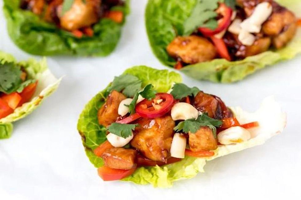 Thai Chicken Lettuce Wraps