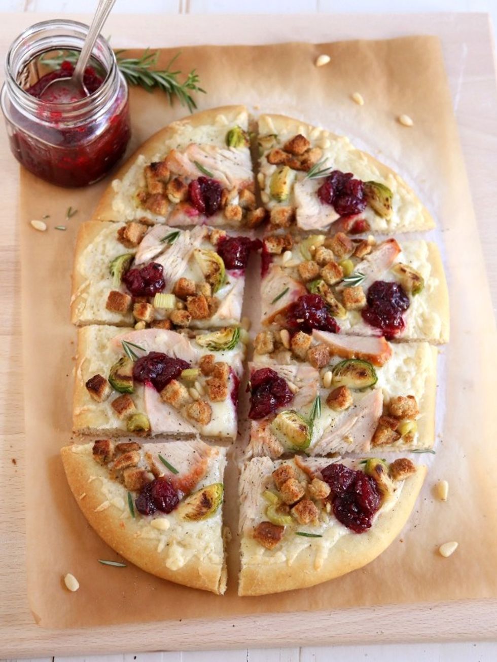 Thanksgiving Leftovers Pizza