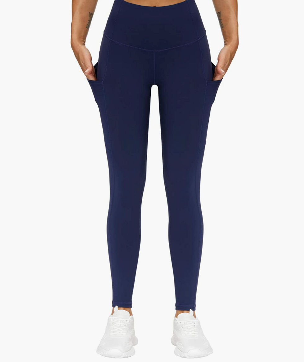 THE GYM PEOPLE Thick High Waist Yoga Pants with Pockets