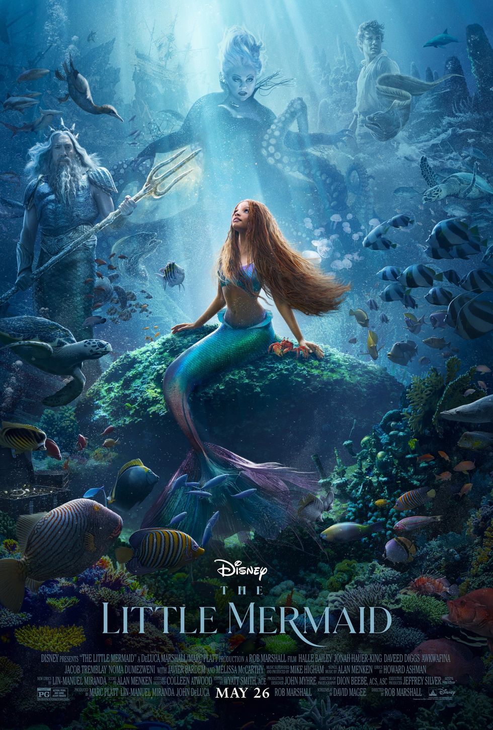 The Little Mermaid 2023 Halle Bailey, Melissa McCarthy