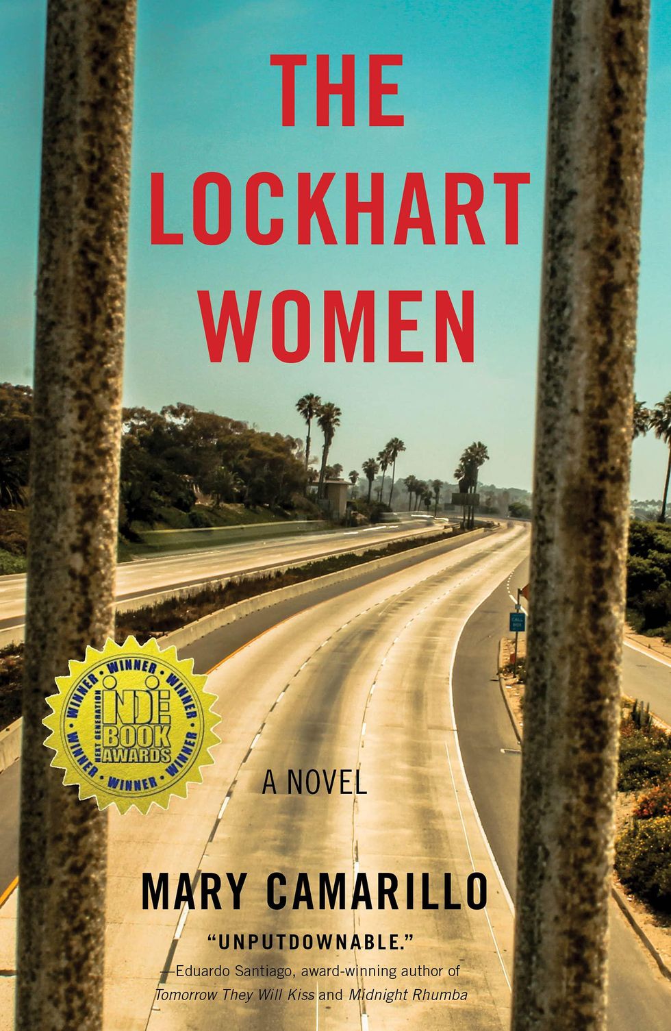 the lockhart women book cover with red and black writing