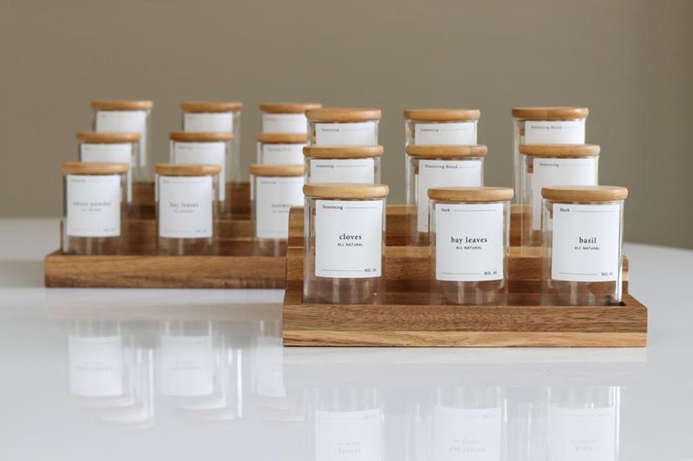 The Muted Home Glass Spice Jars