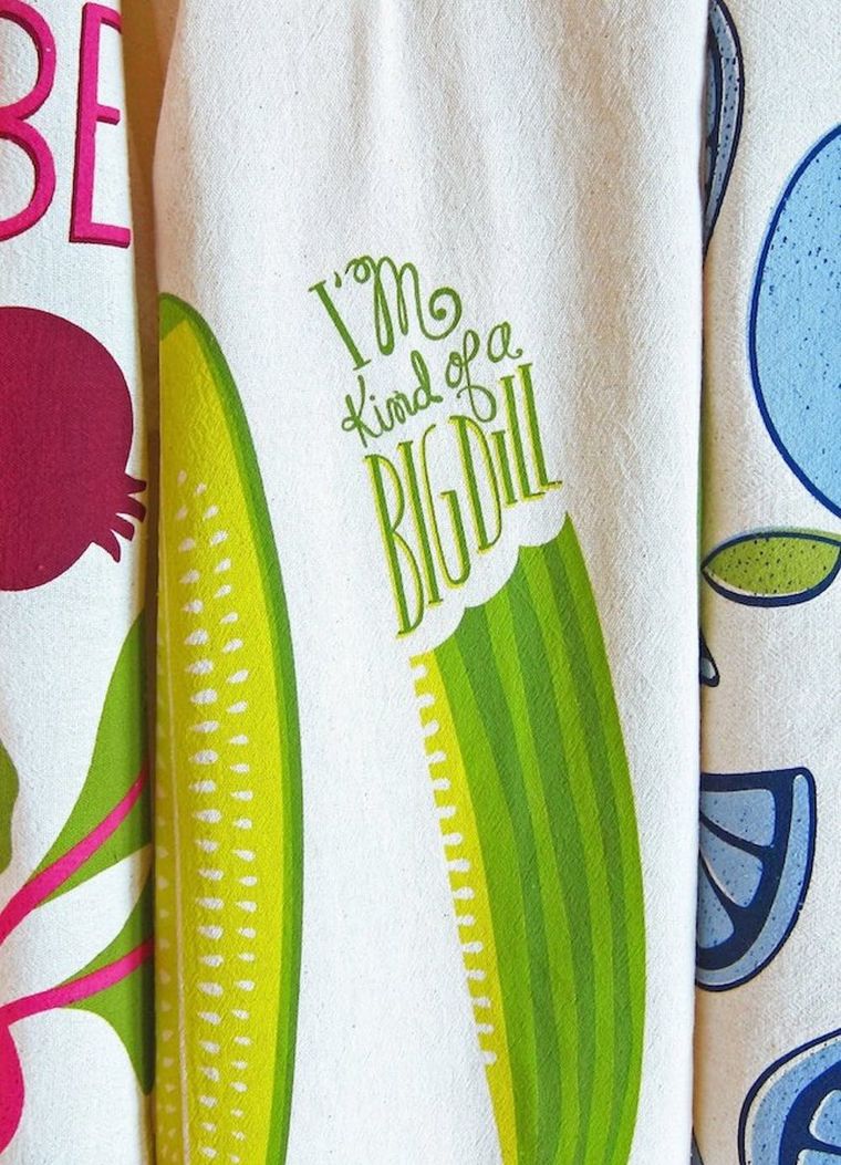 Kitchen Tea Towel | Marley's Monsters Pickle Party