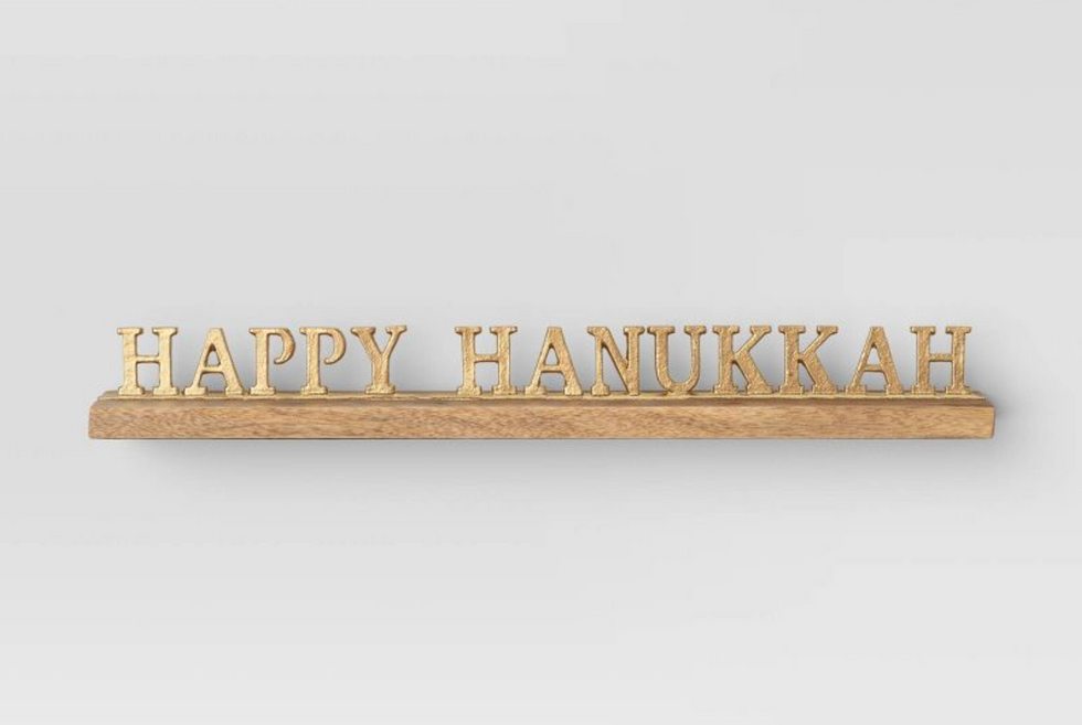 Threshold Happy Hanukkah Mantel Piece