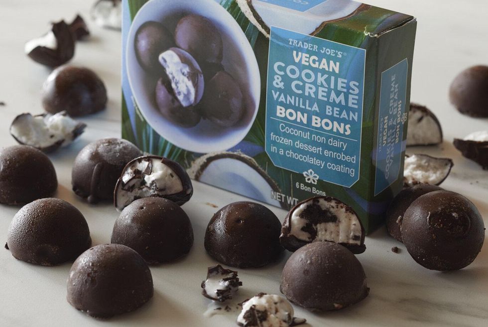 Trader Joe's Vegan Cookies & Cream Vanilla Bean Bon Bons