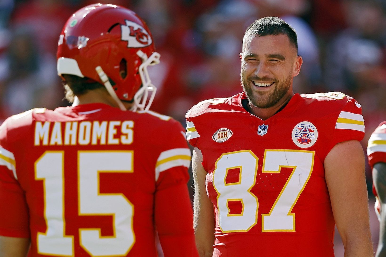 travis kelce with the kansas city chiefs