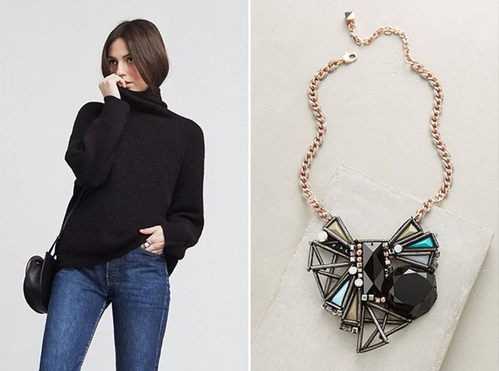 9 Ways To Pair Your Favorite Necklace With A Turtleneck Brit Co 