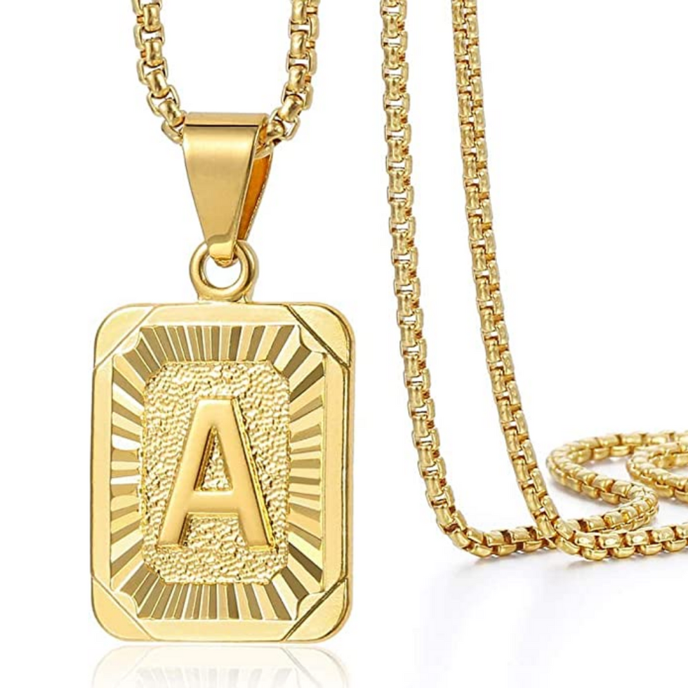 \u200bAmazon Trendsmax Initial A-Z Letter Pendant Necklace