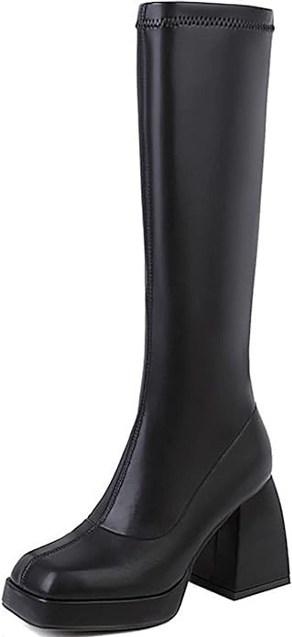 \u200bBlack Platform Stretch Boots