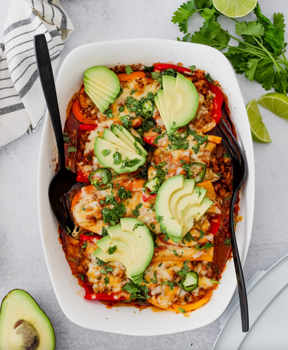 \u200bEasy Chicken Enchilada Stuffed Peppers