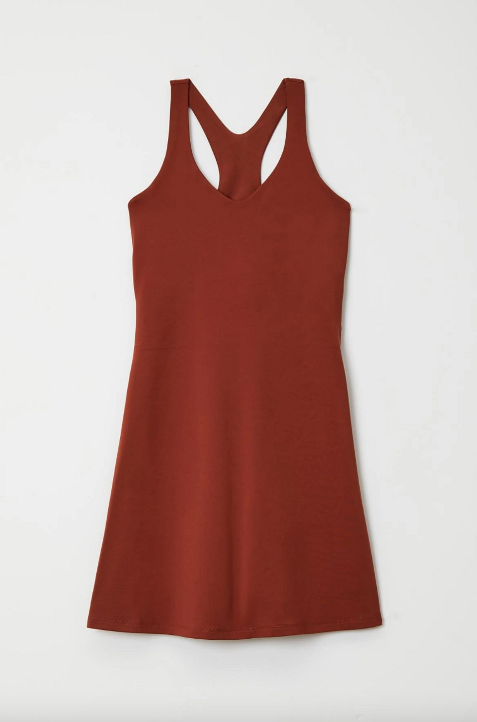 \u200bgirlfriend collective Mahogany Lola V-Neck Dress