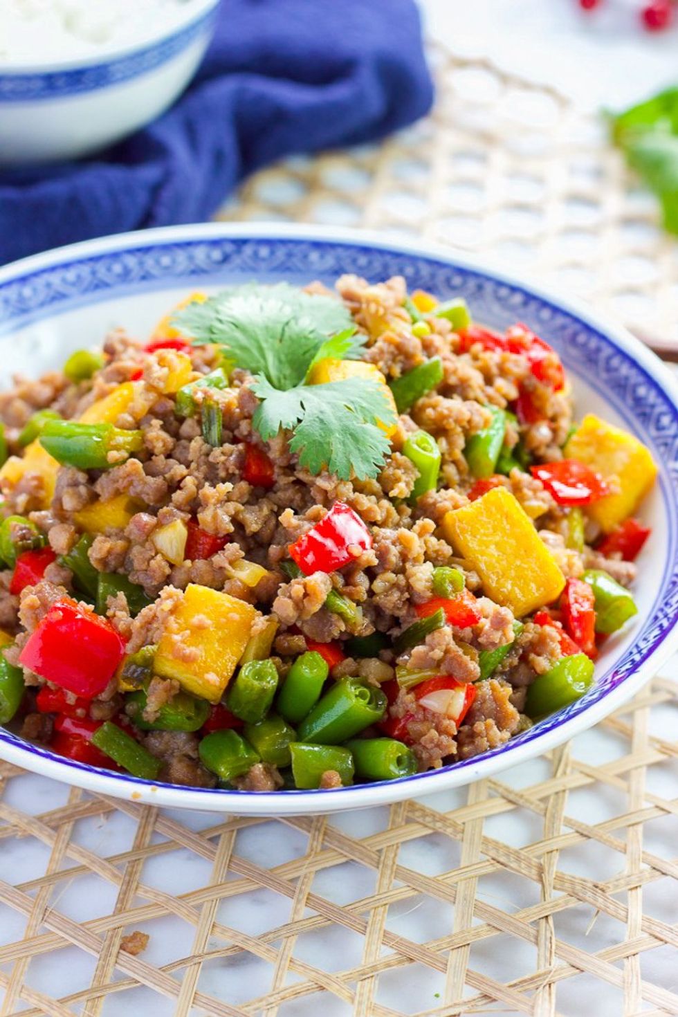 \u200bGreen Bean and Tofu with Ground Pork Stir Fry