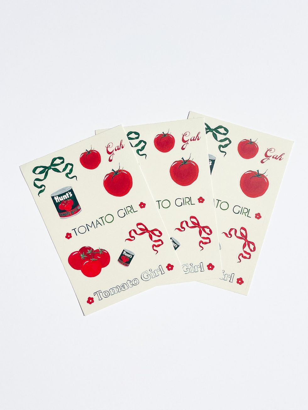 \u200blisa says gah Tomato Girl Sticker Sheet