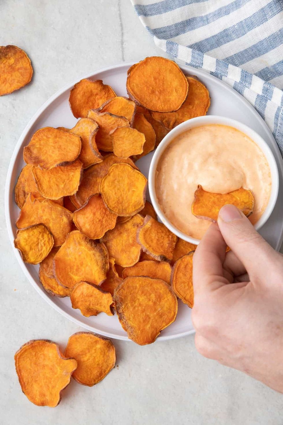 \u200bOven Baked Sweet Potato Chips