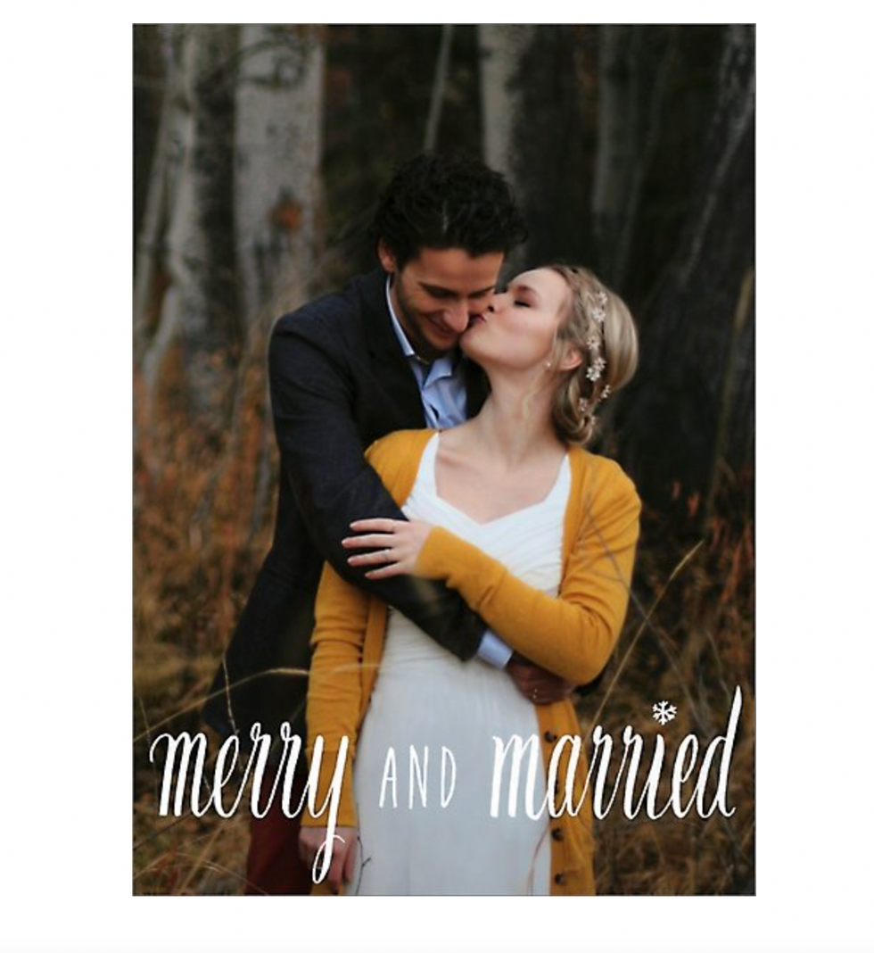 \u200bPaperless Post Merry and Married Photo Card