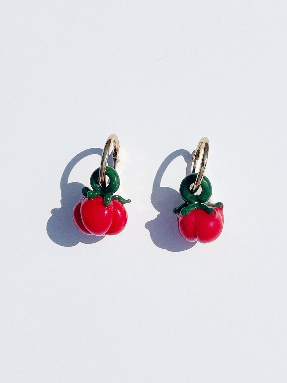 \u200bTomato Hoop Earrings from lisa says gah x hunt's