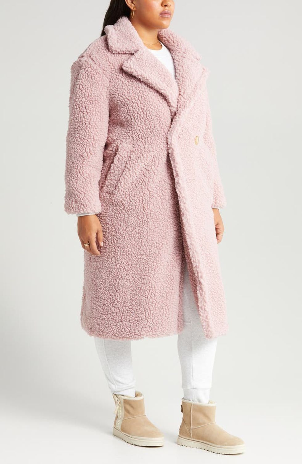UGG Gertrude Double Breasted Teddy Coat