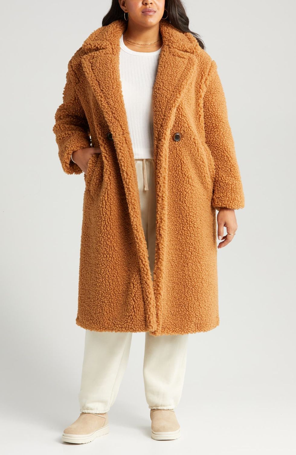 UGG Gertrude Long Teddy Coat