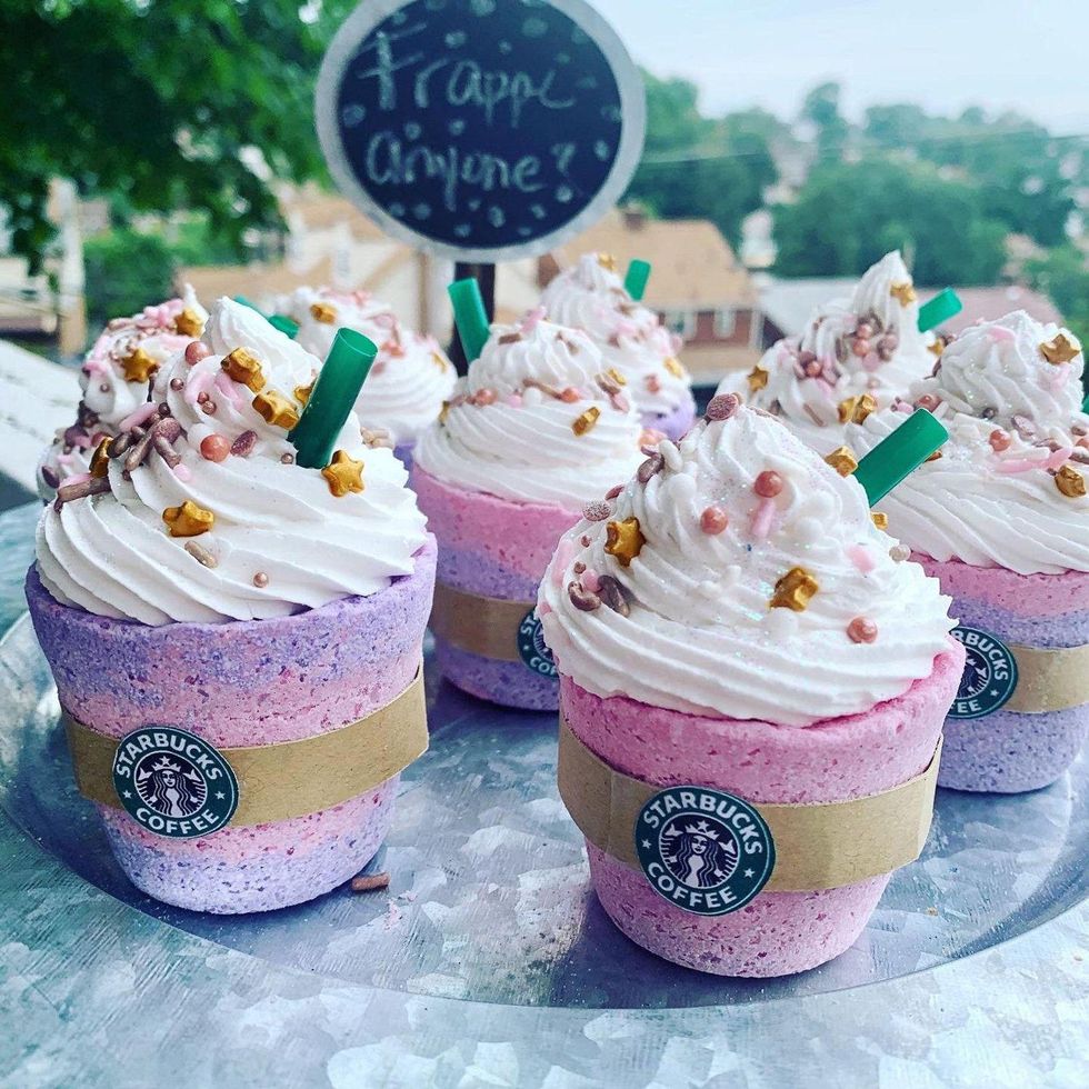 Unicorn Frappuccino Bath Bomb