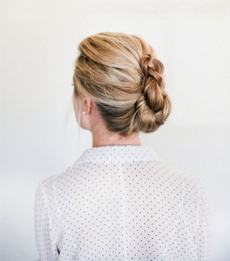 Tucked Braid Updo - A Beautiful Mess