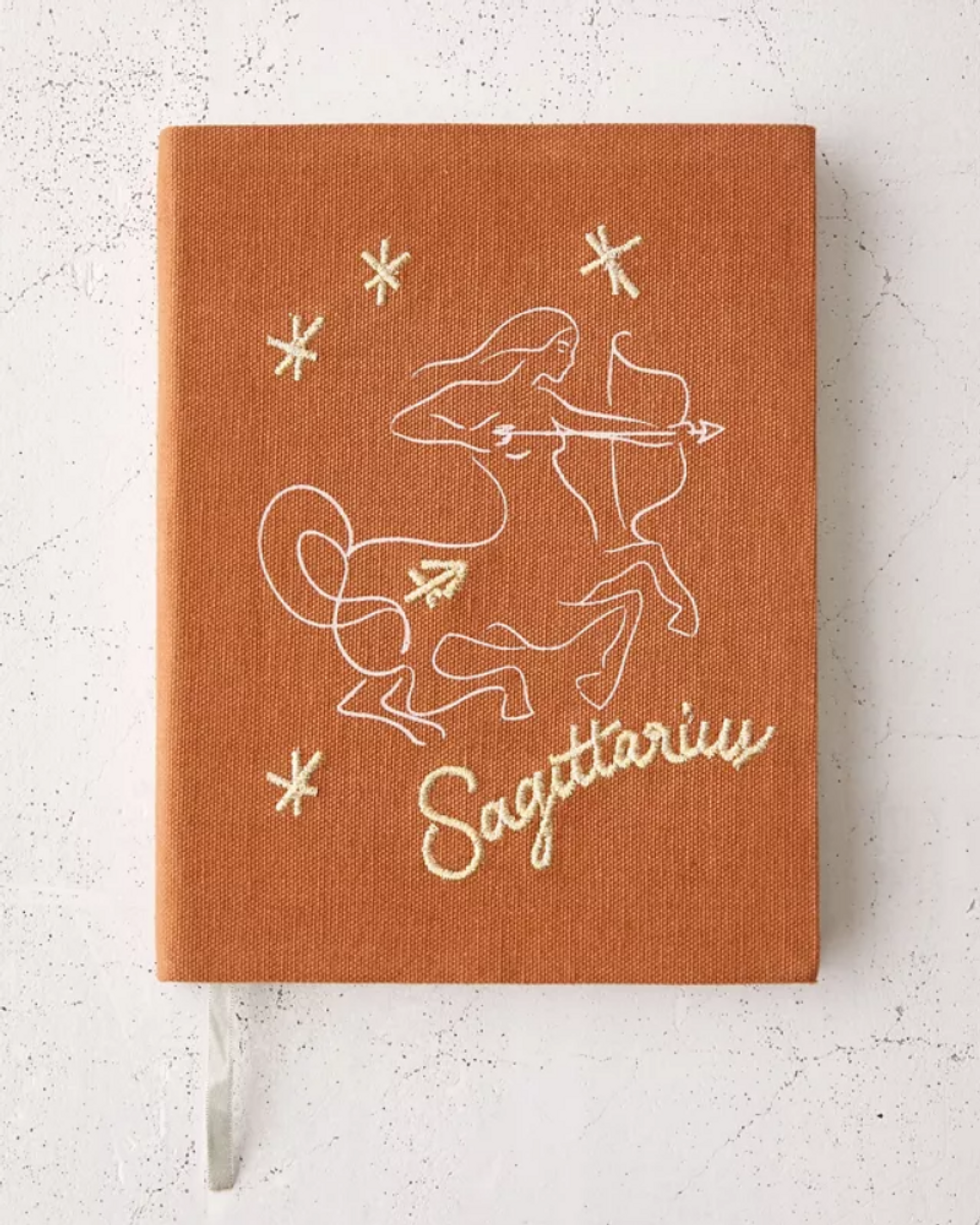 Urban Outfitters Zodiac Embroidered Journal