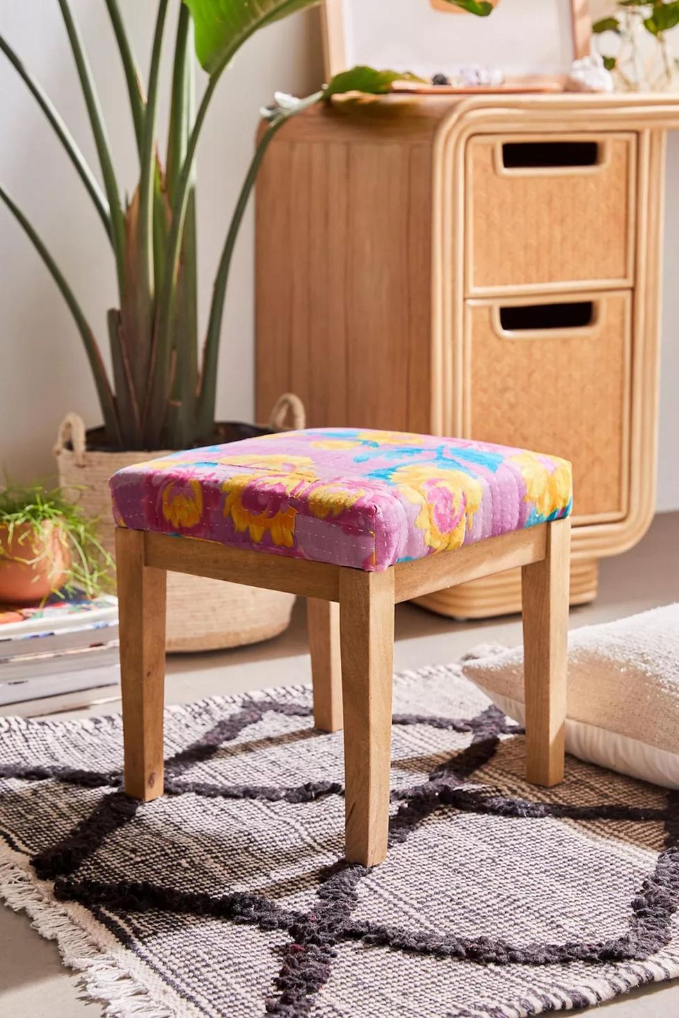 Urban Renewal One-Of-A-Kind Kantha Stool