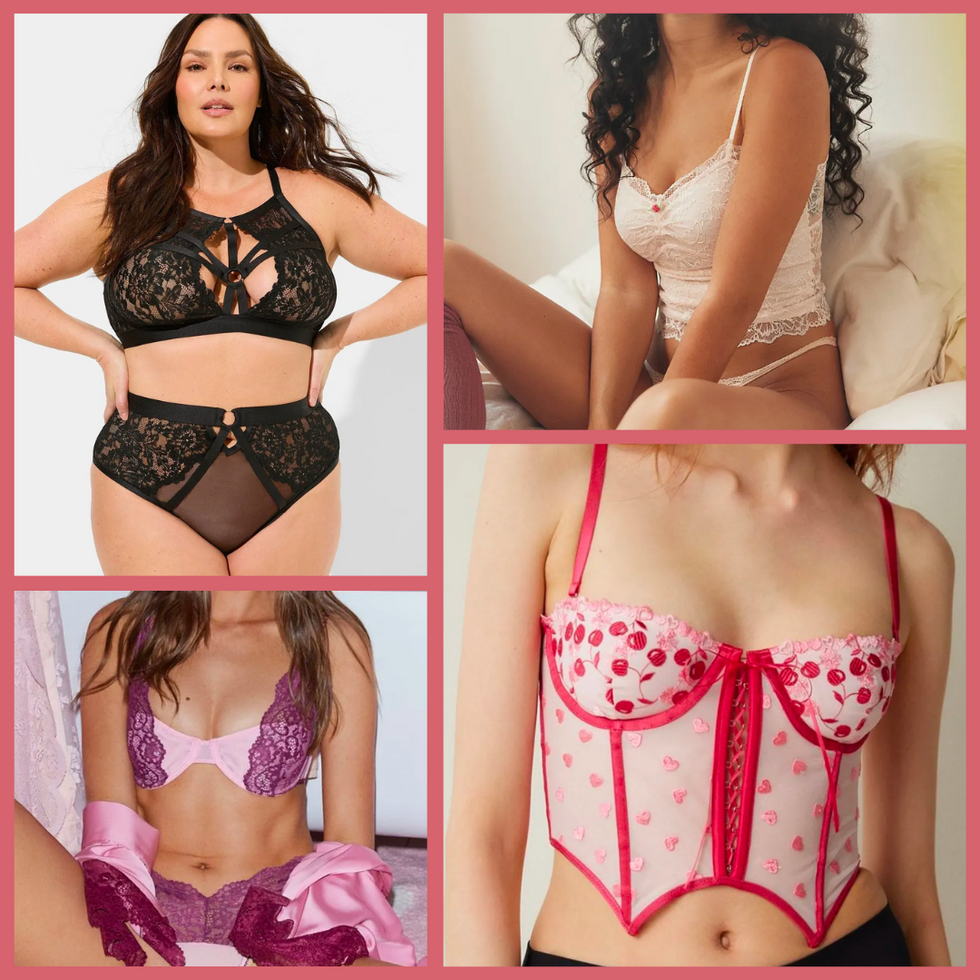  Valentines Sexy Lingerie Sets For Women love heart