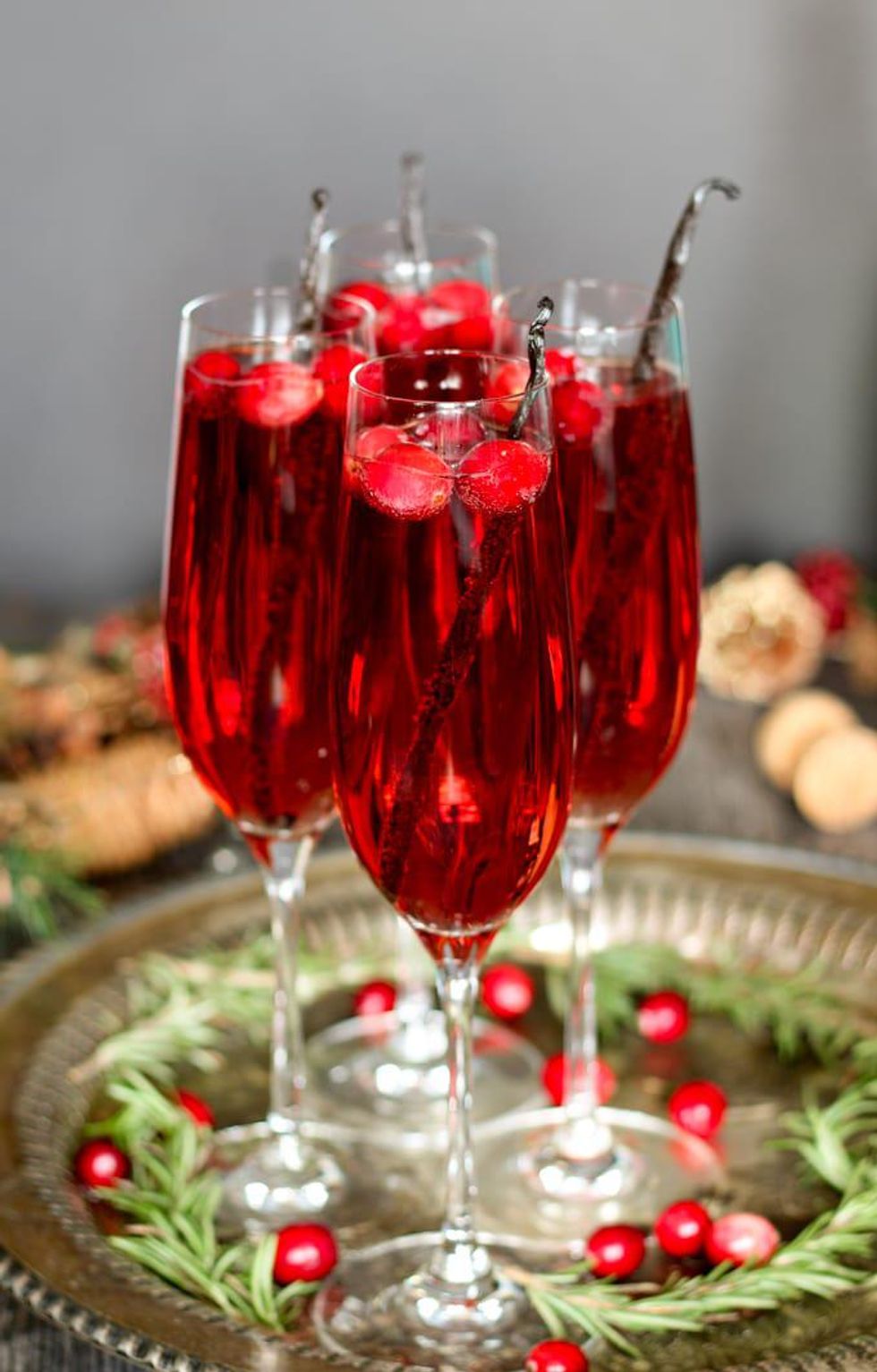 Vanilla Cranberry Mimosa