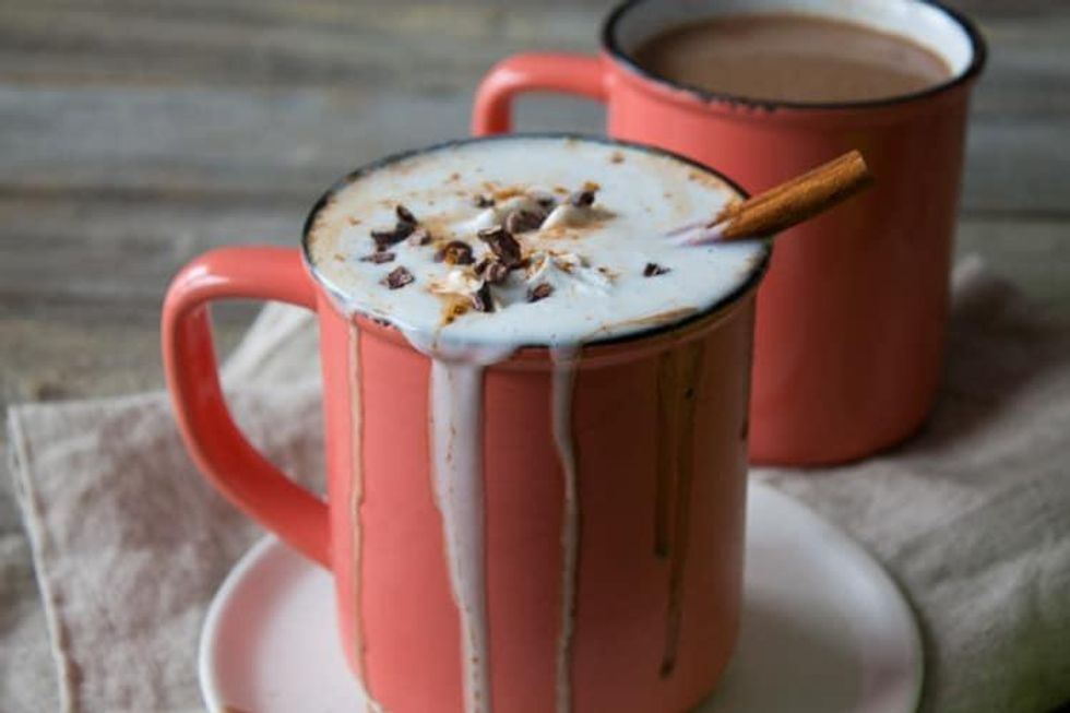 Vegan Boozy Mexican Spiced Hot Chocolate