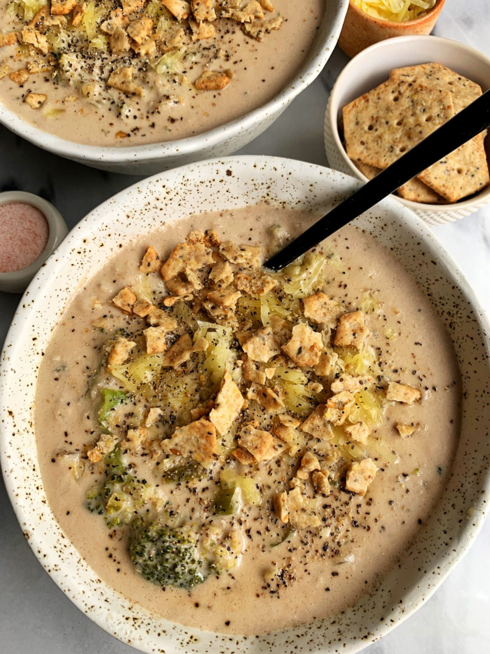 Vegan Broccoli Cheddar Soup