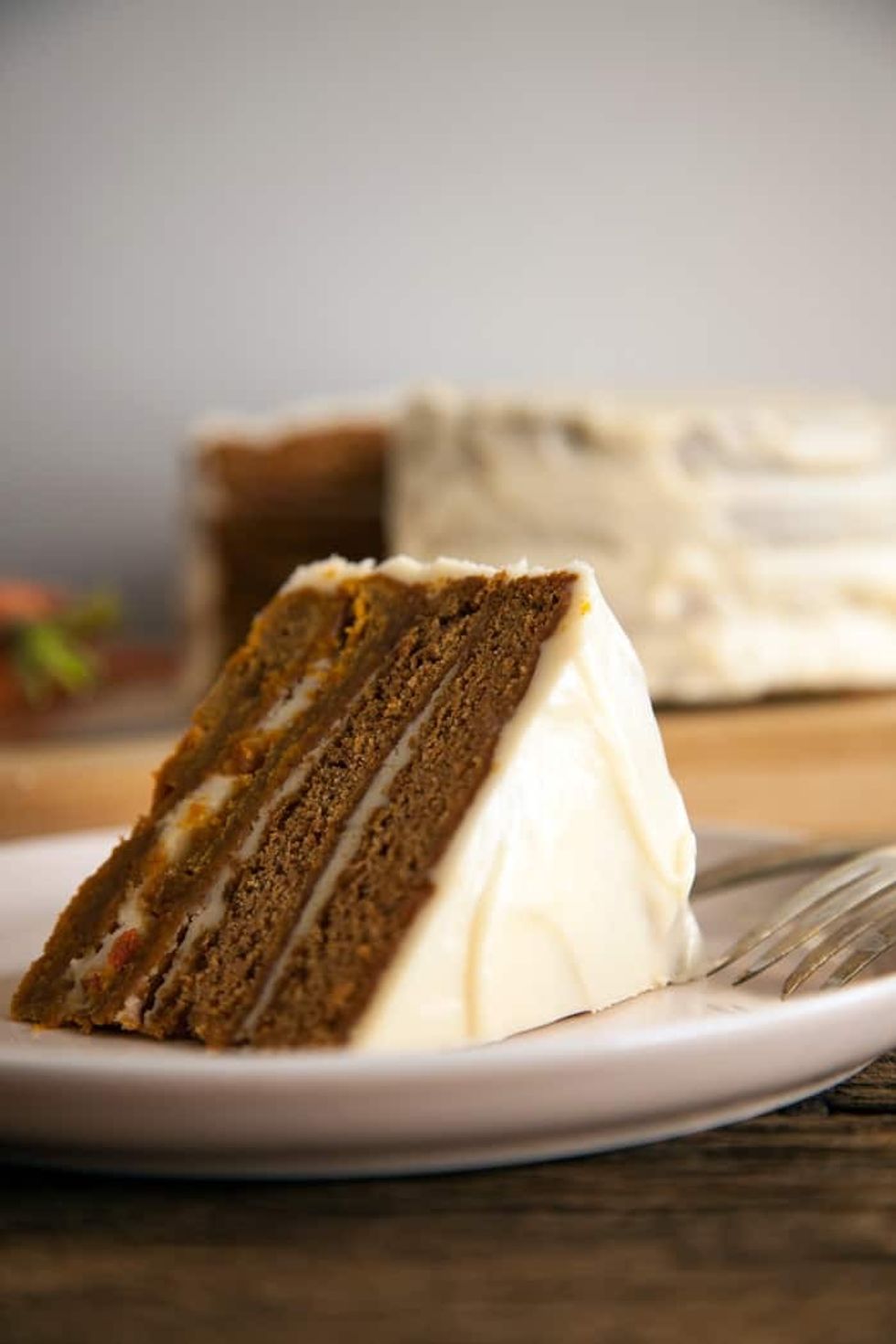 Vegan Carrot Cake with Cream Cheese Frosting