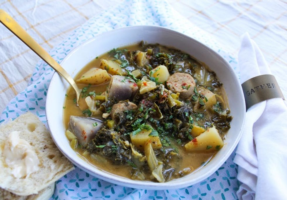 This Vegan Portuguese Kale Soup Recipe Will Cure What Ails You Brit Co