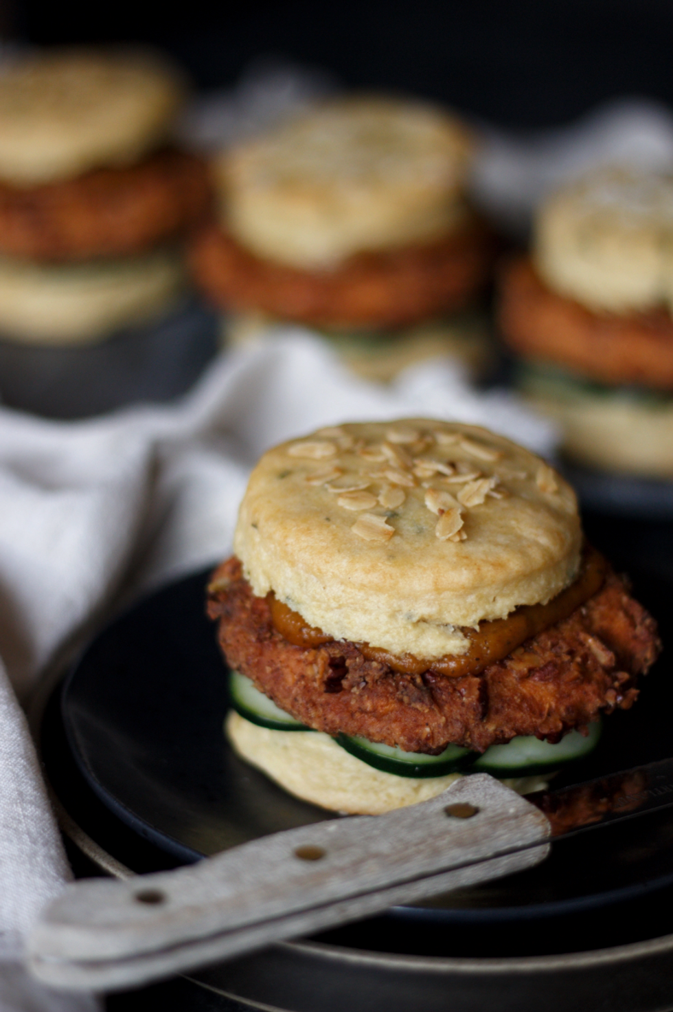 vegetarian fried chicken sandwich