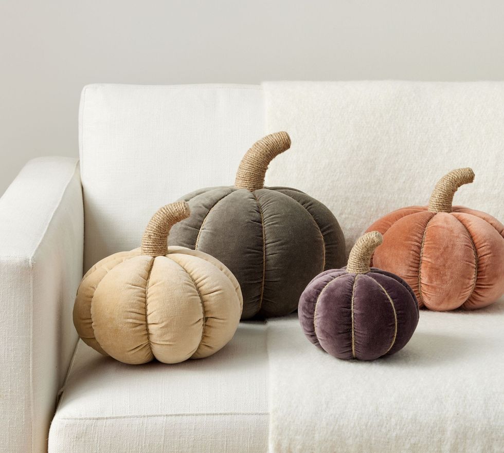 Velvet Pumpkin Shaped Pillow