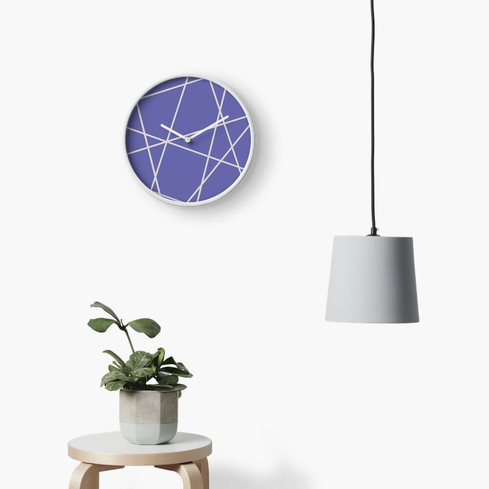 Very Peri Geo Clock