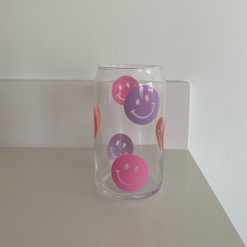 VinylByJJ Glass Cup With Vinyl