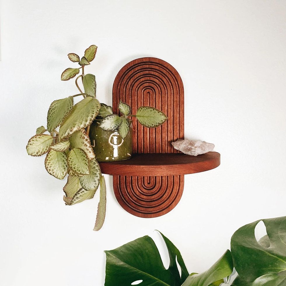 WarwoodMade Mid Century Modern Wall-Mounted Shelf