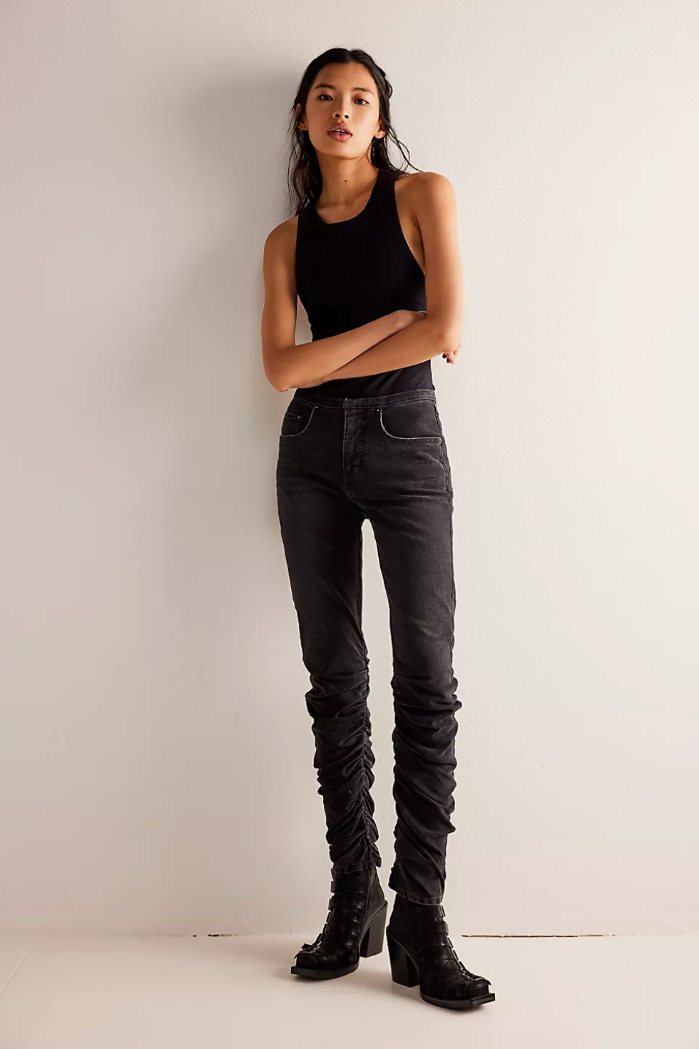 We The Free Daliah Stacked Straight-Leg Jeans