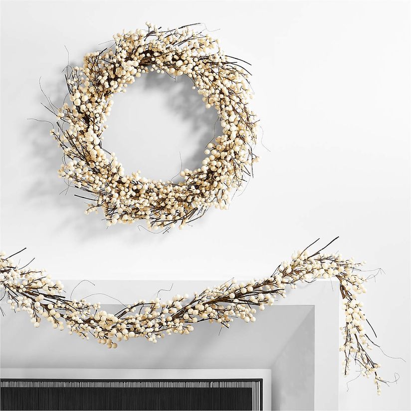 CRATE AND BARREL, Holiday, Set 5 Crate Barrel Glitter Bubble Garland  Heavy Paper 6 Each New 995 Each