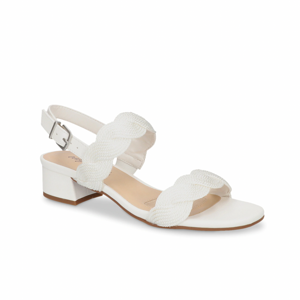 white sandal