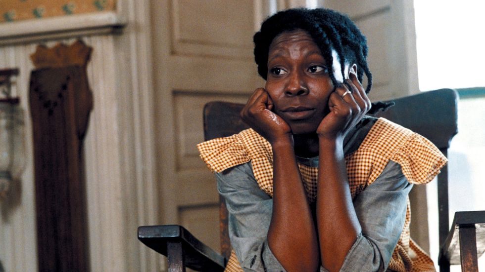 Whoopi Goldberg in the color purple