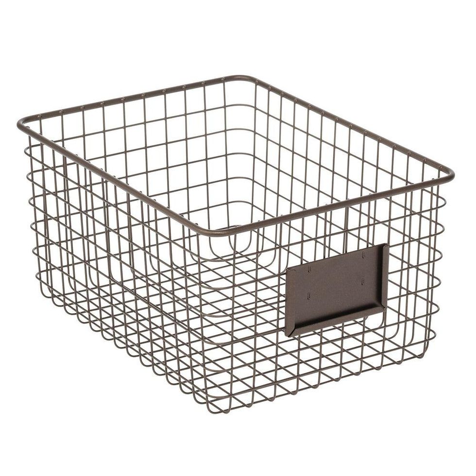 Wire Basket with Label Holder